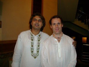 Hans with Ustad Akram Khan